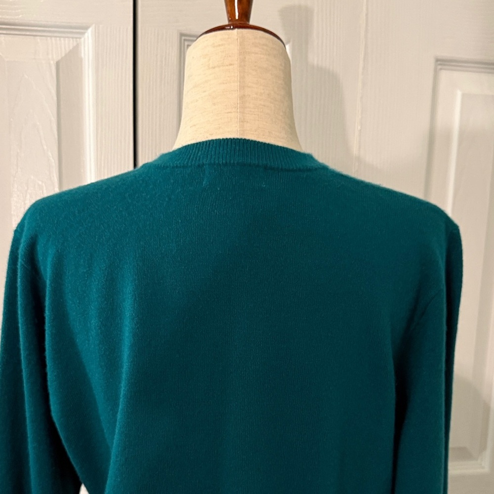 Vintage 90s Kerri N Kelsey Green Cardigan Sz L(M) - Picture 6 of 8